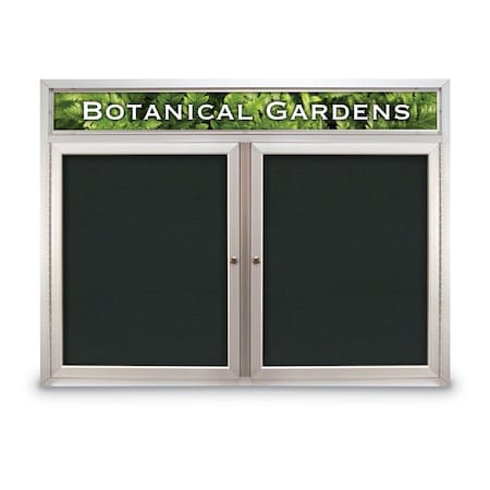 United Visual Products Open Faced Traditional Corkboard, 60x48" UV644A-WHITE-BLACK